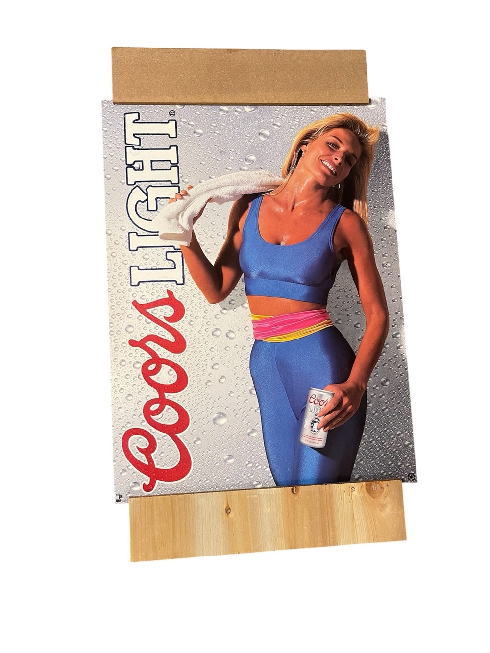 Coors Light Vintage Fitness Poster - Blue Activewear
